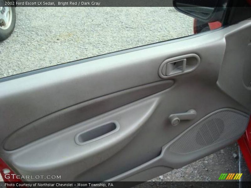 Bright Red / Dark Gray 2002 Ford Escort LX Sedan