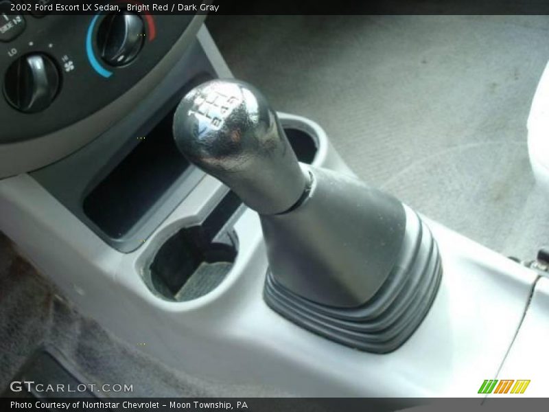 Bright Red / Dark Gray 2002 Ford Escort LX Sedan