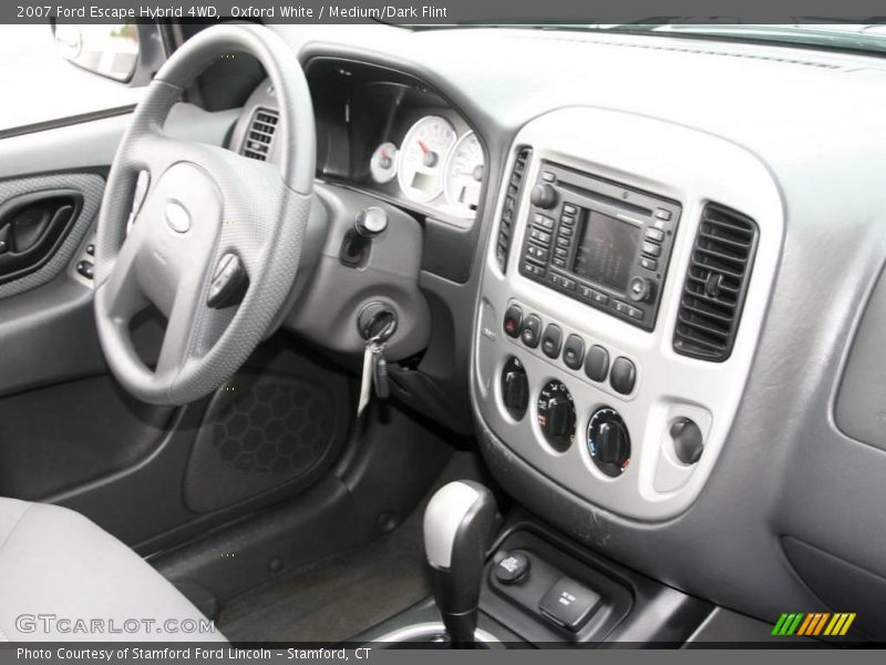 Oxford White / Medium/Dark Flint 2007 Ford Escape Hybrid 4WD