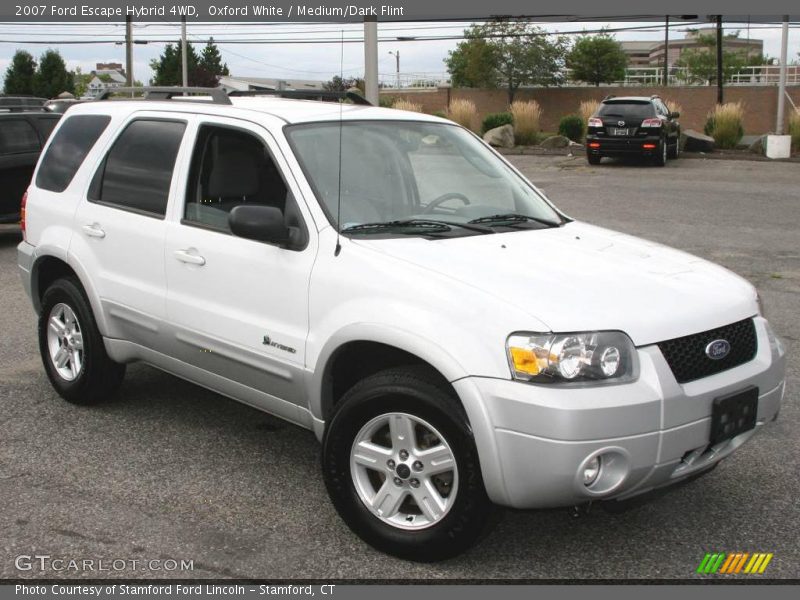 Oxford White / Medium/Dark Flint 2007 Ford Escape Hybrid 4WD