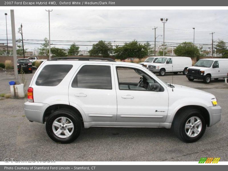 Oxford White / Medium/Dark Flint 2007 Ford Escape Hybrid 4WD
