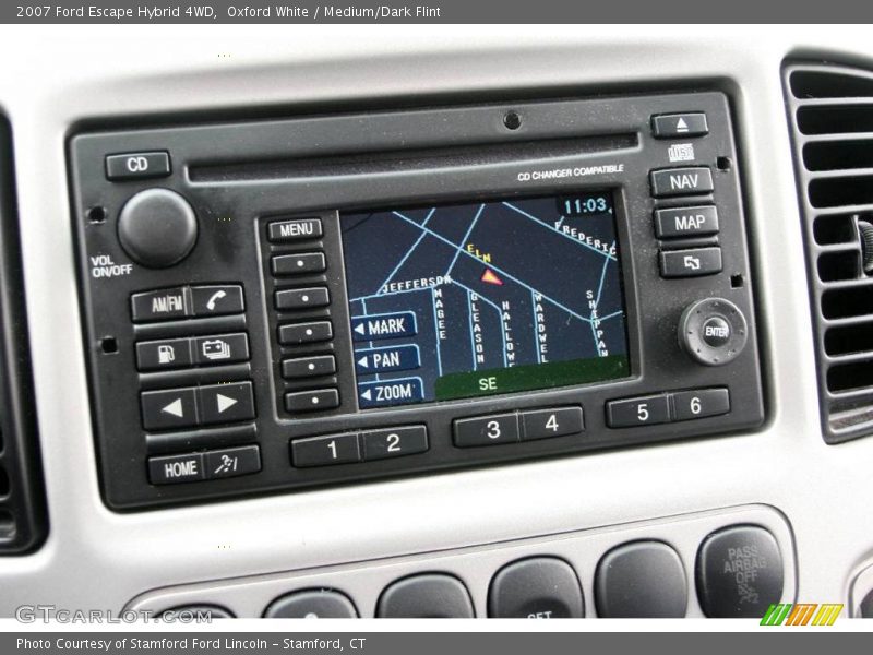 Oxford White / Medium/Dark Flint 2007 Ford Escape Hybrid 4WD