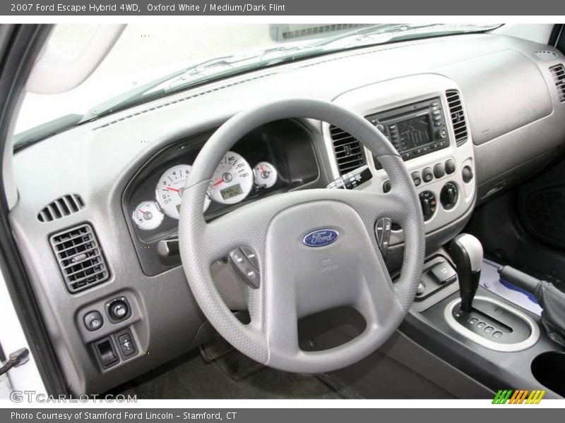 Oxford White / Medium/Dark Flint 2007 Ford Escape Hybrid 4WD