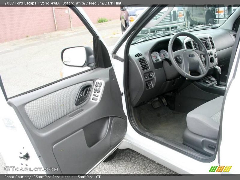 Oxford White / Medium/Dark Flint 2007 Ford Escape Hybrid 4WD