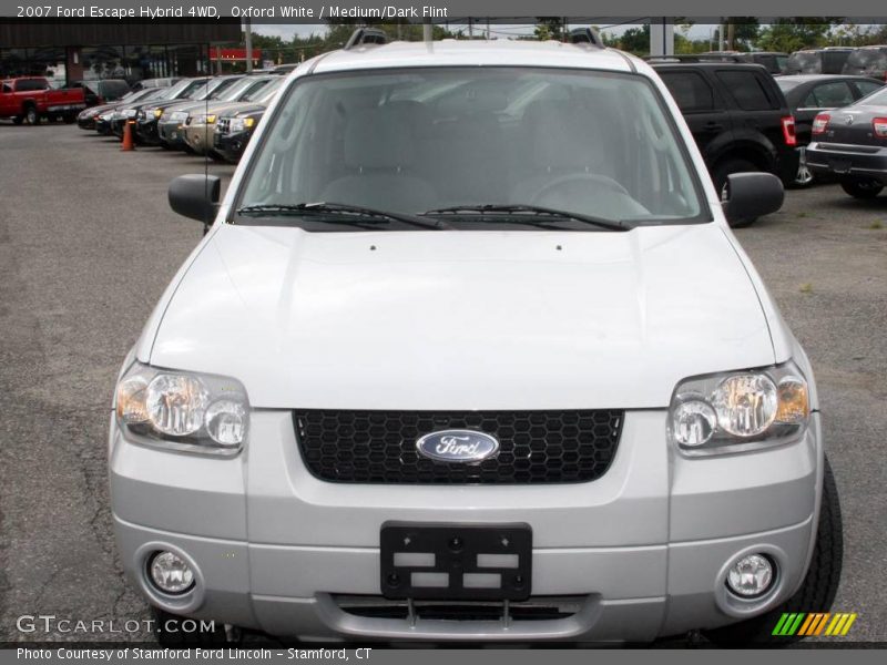 Oxford White / Medium/Dark Flint 2007 Ford Escape Hybrid 4WD