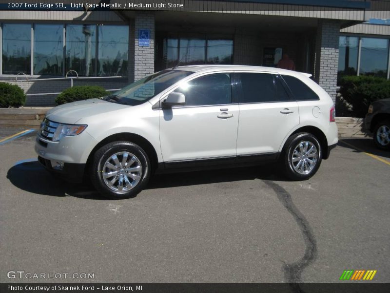 Light Sage Metallic / Medium Light Stone 2007 Ford Edge SEL