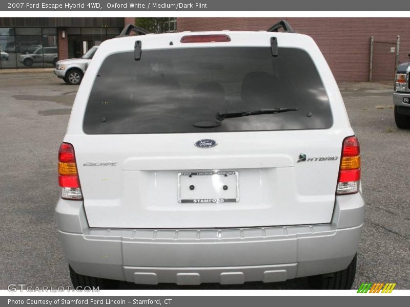 Oxford White / Medium/Dark Flint 2007 Ford Escape Hybrid 4WD