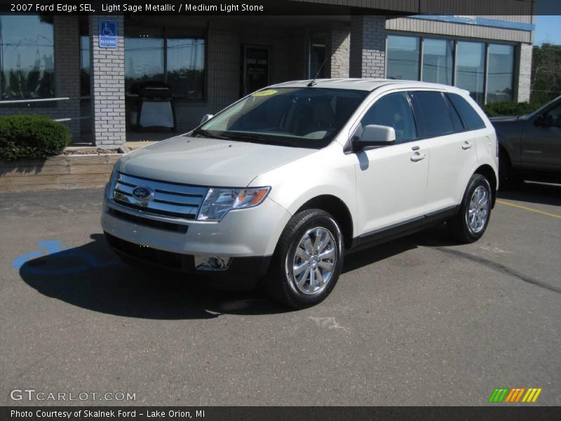 Light Sage Metallic / Medium Light Stone 2007 Ford Edge SEL