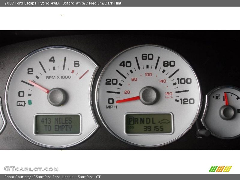 Oxford White / Medium/Dark Flint 2007 Ford Escape Hybrid 4WD