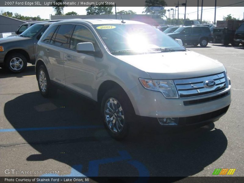 Light Sage Metallic / Medium Light Stone 2007 Ford Edge SEL