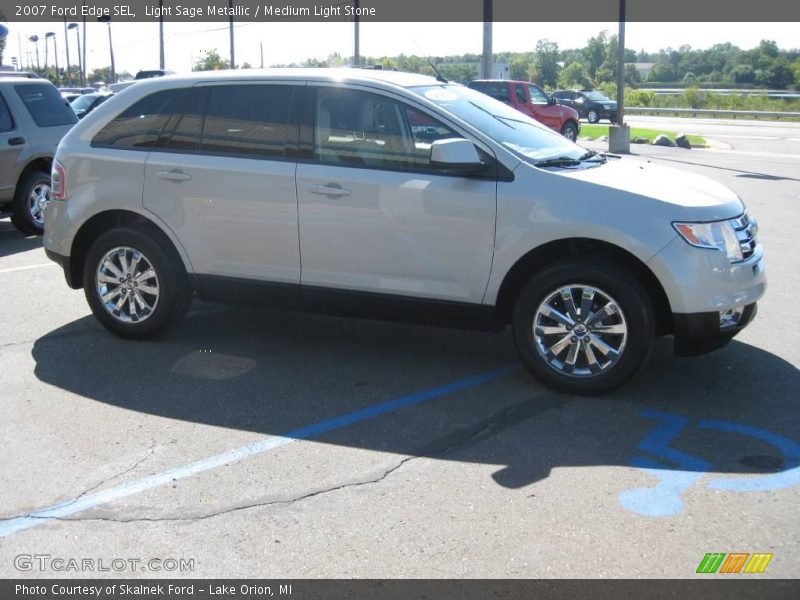 Light Sage Metallic / Medium Light Stone 2007 Ford Edge SEL