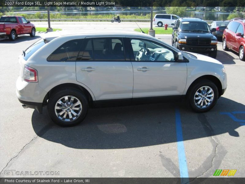 Light Sage Metallic / Medium Light Stone 2007 Ford Edge SEL