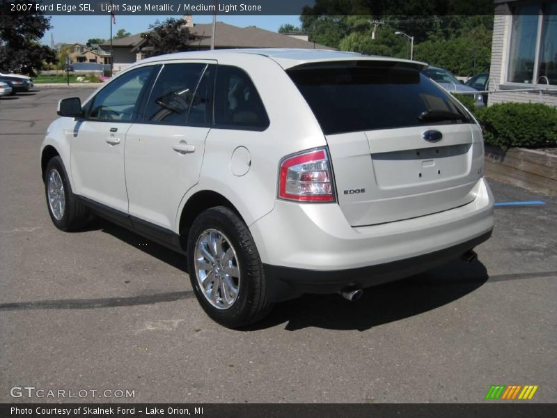 Light Sage Metallic / Medium Light Stone 2007 Ford Edge SEL