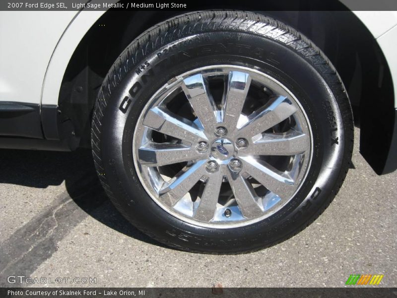 Light Sage Metallic / Medium Light Stone 2007 Ford Edge SEL