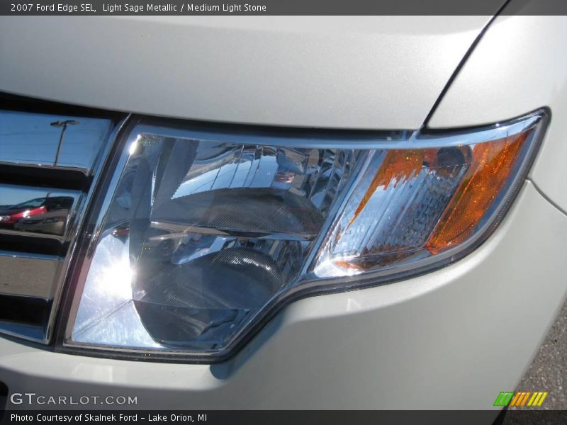 Light Sage Metallic / Medium Light Stone 2007 Ford Edge SEL