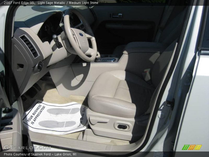 Light Sage Metallic / Medium Light Stone 2007 Ford Edge SEL
