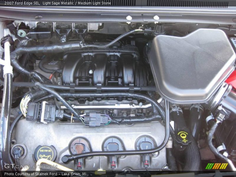 Light Sage Metallic / Medium Light Stone 2007 Ford Edge SEL