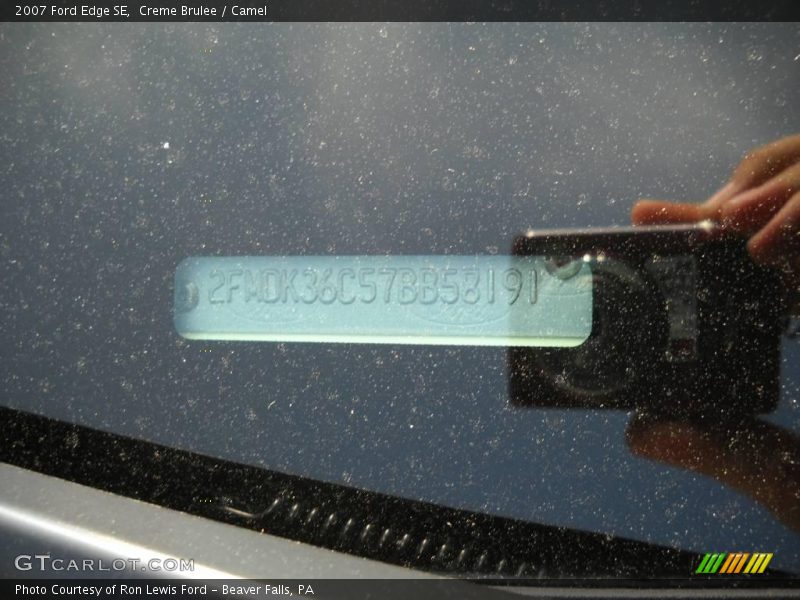 Creme Brulee / Camel 2007 Ford Edge SE