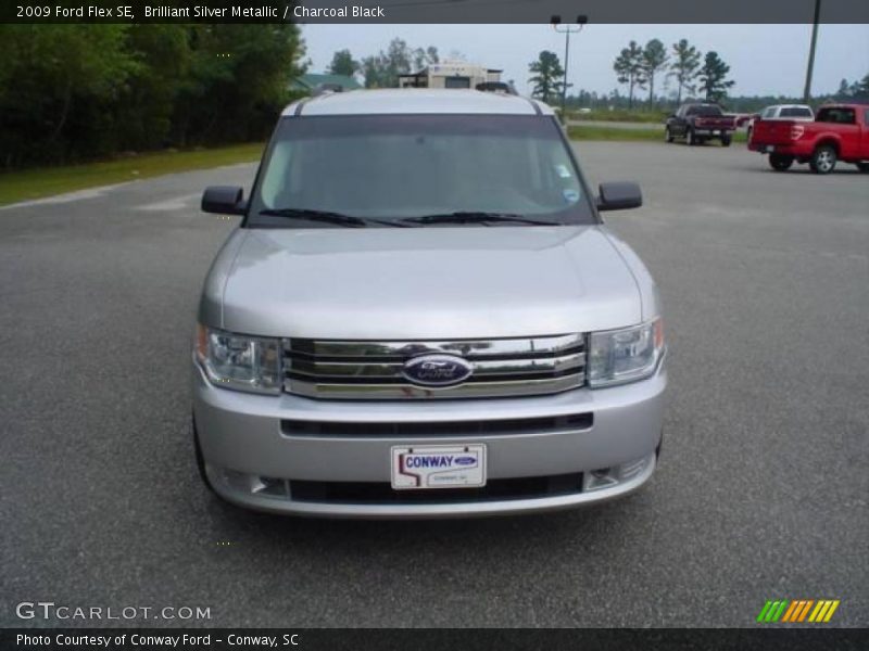 Brilliant Silver Metallic / Charcoal Black 2009 Ford Flex SE