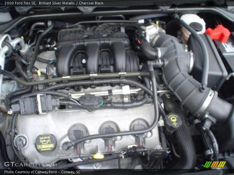 Brilliant Silver Metallic / Charcoal Black 2009 Ford Flex SE