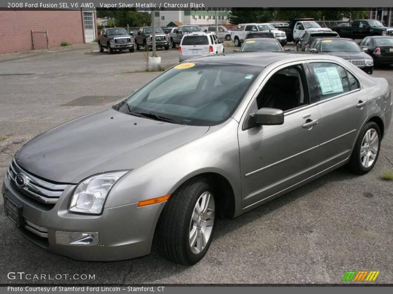 Vapor Silver Metallic / Charcoal Black 2008 Ford Fusion SEL V6 AWD