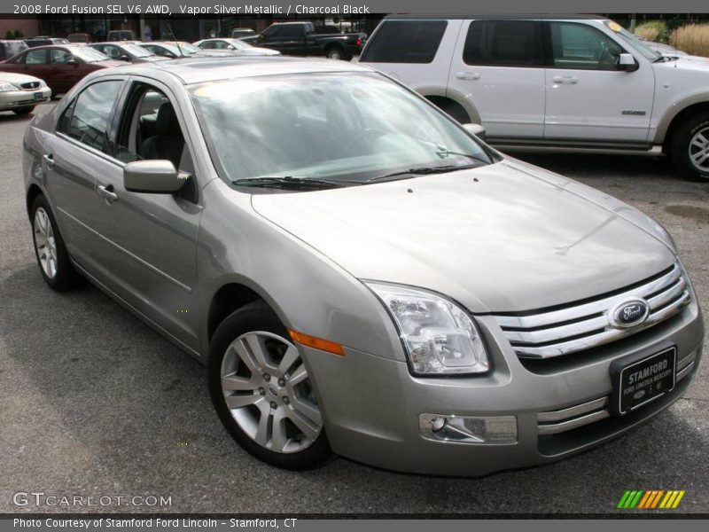 Vapor Silver Metallic / Charcoal Black 2008 Ford Fusion SEL V6 AWD