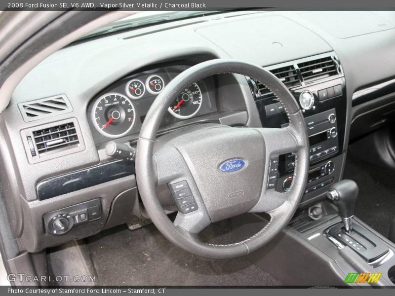 Vapor Silver Metallic / Charcoal Black 2008 Ford Fusion SEL V6 AWD