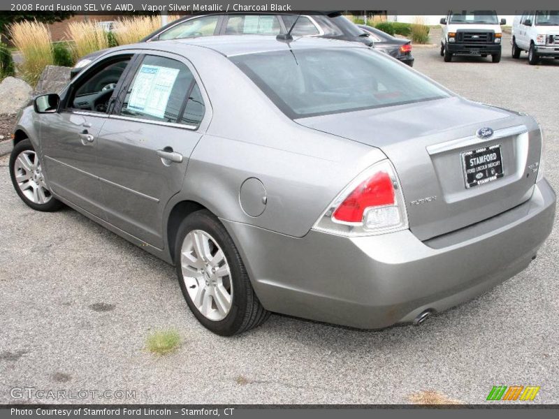Vapor Silver Metallic / Charcoal Black 2008 Ford Fusion SEL V6 AWD
