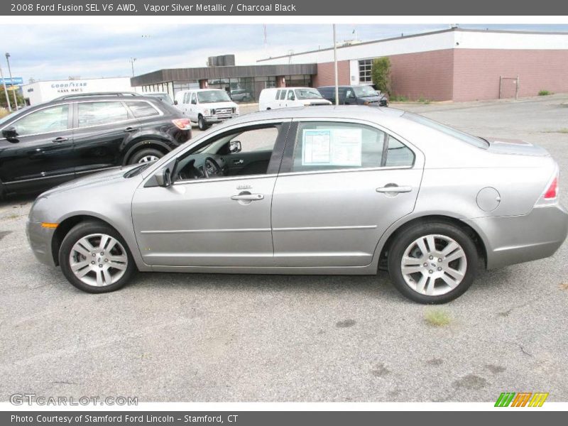 Vapor Silver Metallic / Charcoal Black 2008 Ford Fusion SEL V6 AWD