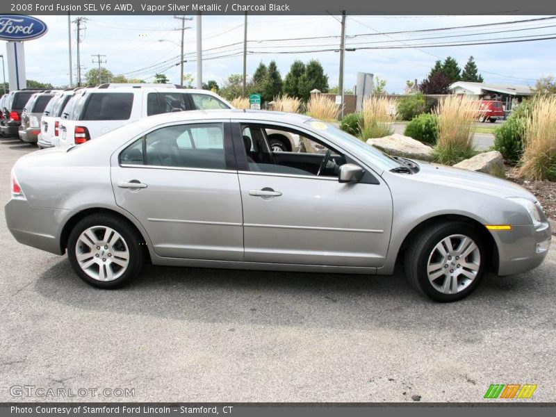Vapor Silver Metallic / Charcoal Black 2008 Ford Fusion SEL V6 AWD