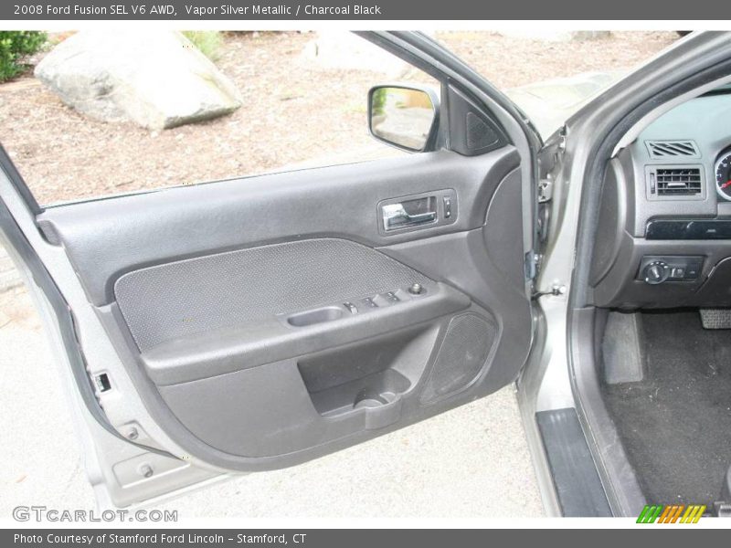 Vapor Silver Metallic / Charcoal Black 2008 Ford Fusion SEL V6 AWD