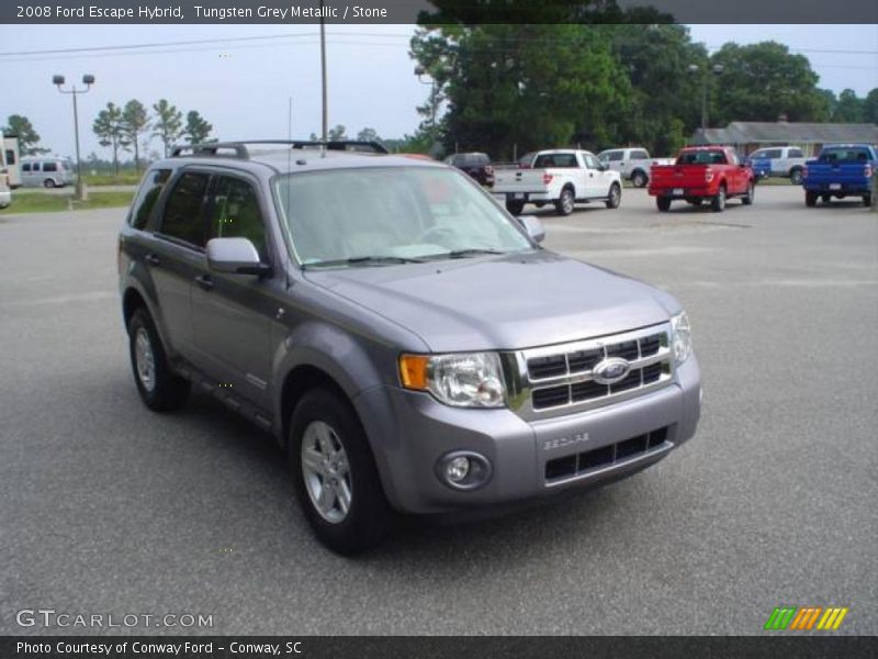 Tungsten Grey Metallic / Stone 2008 Ford Escape Hybrid