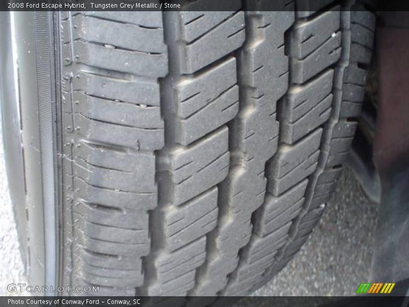 Tungsten Grey Metallic / Stone 2008 Ford Escape Hybrid