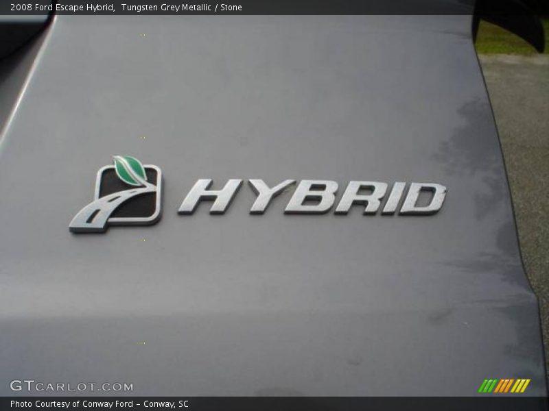 Tungsten Grey Metallic / Stone 2008 Ford Escape Hybrid