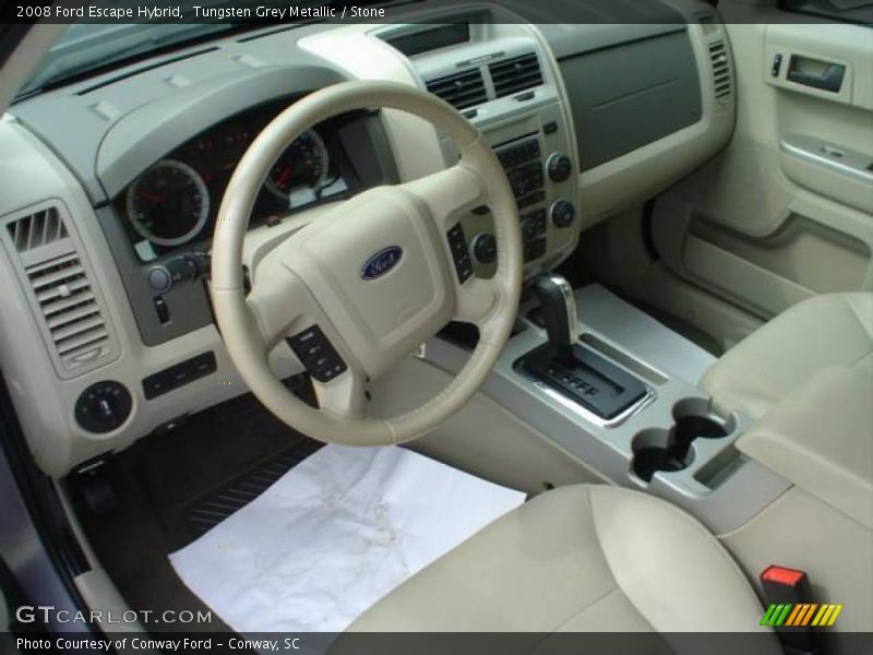 Tungsten Grey Metallic / Stone 2008 Ford Escape Hybrid