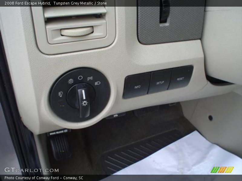 Tungsten Grey Metallic / Stone 2008 Ford Escape Hybrid