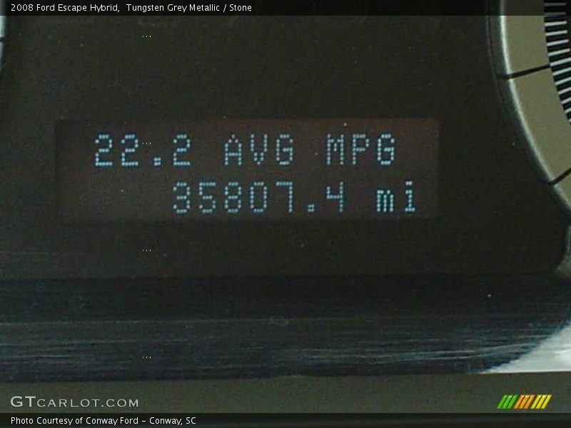 Tungsten Grey Metallic / Stone 2008 Ford Escape Hybrid