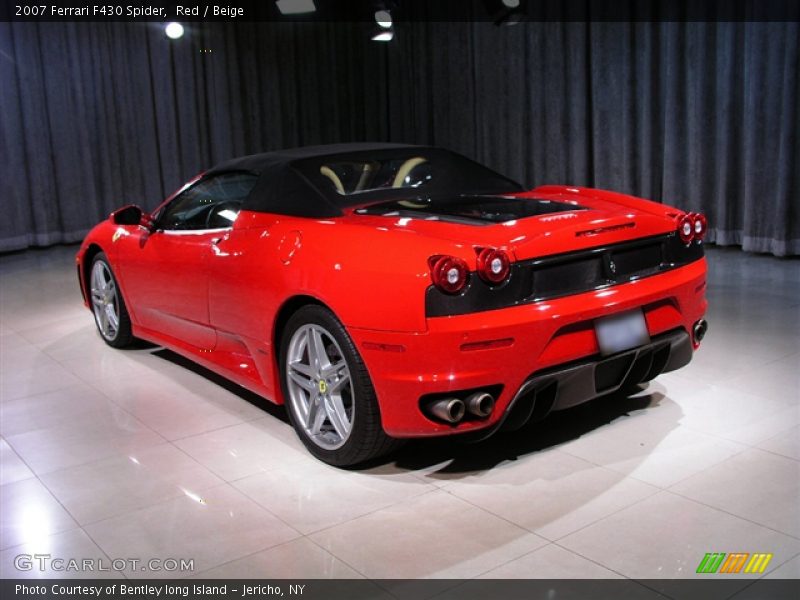 Red / Beige 2007 Ferrari F430 Spider