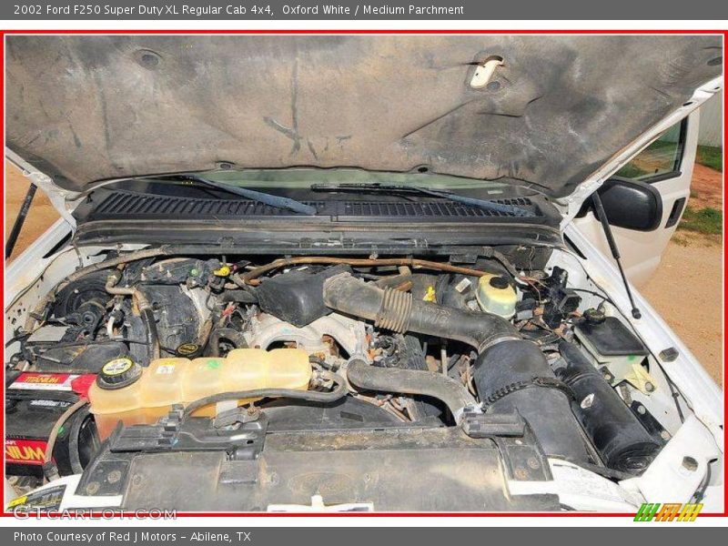 Oxford White / Medium Parchment 2002 Ford F250 Super Duty XL Regular Cab 4x4