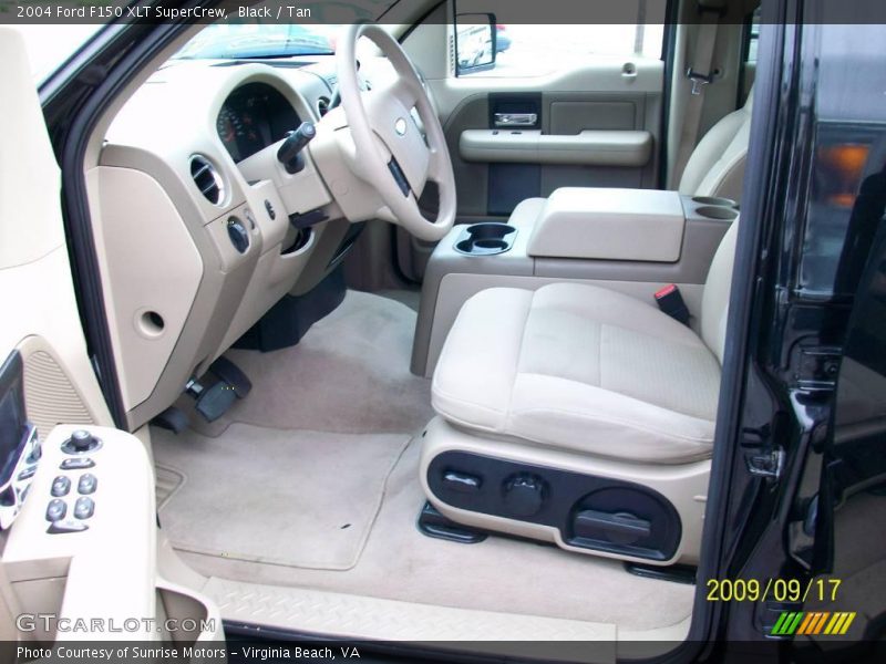 Black / Tan 2004 Ford F150 XLT SuperCrew