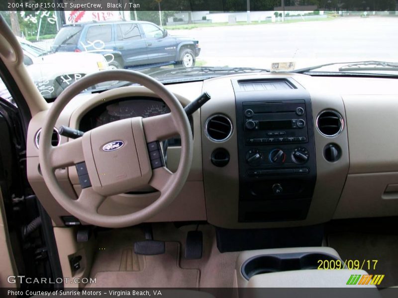 Black / Tan 2004 Ford F150 XLT SuperCrew