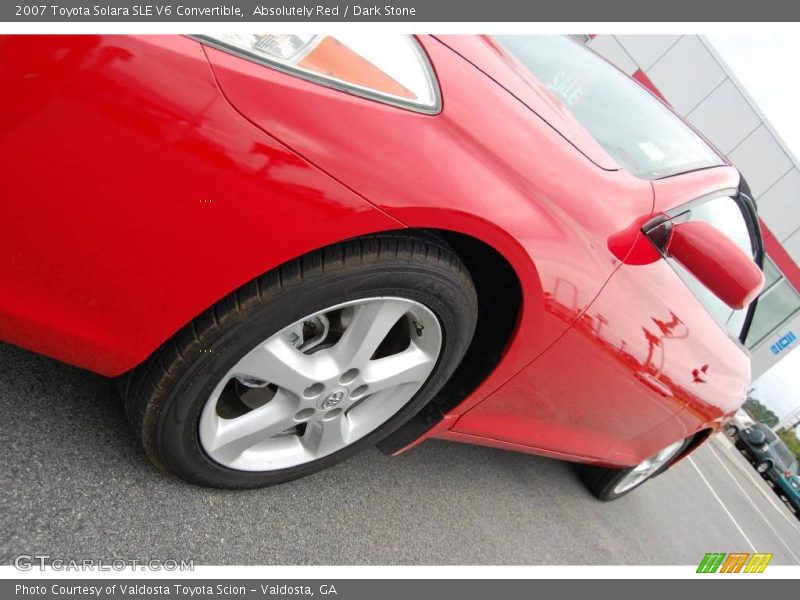 Absolutely Red / Dark Stone 2007 Toyota Solara SLE V6 Convertible