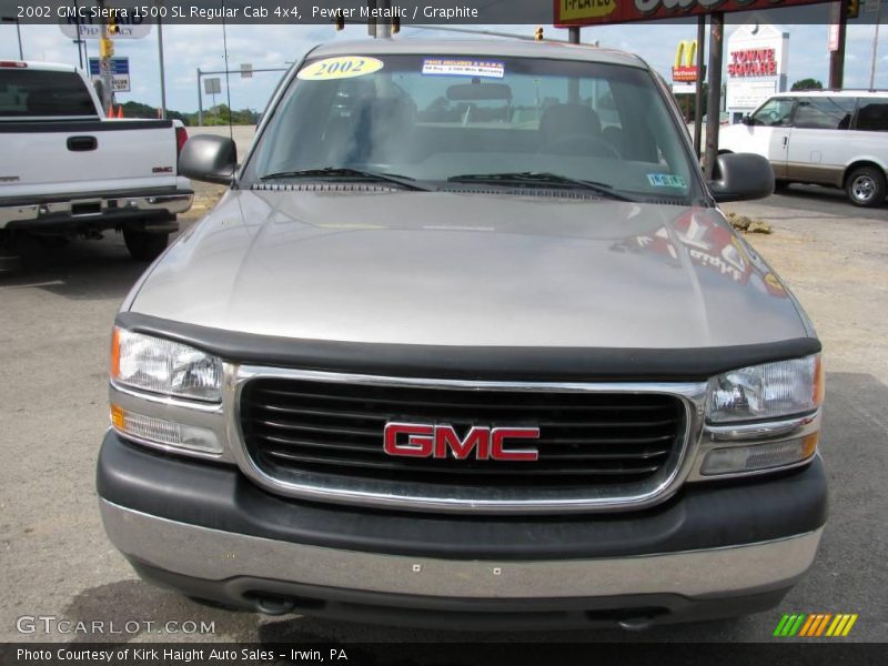 Pewter Metallic / Graphite 2002 GMC Sierra 1500 SL Regular Cab 4x4