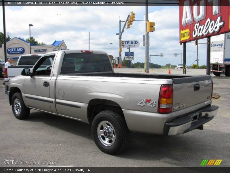 Pewter Metallic / Graphite 2002 GMC Sierra 1500 SL Regular Cab 4x4