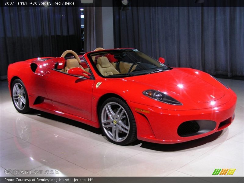 Red / Beige 2007 Ferrari F430 Spider
