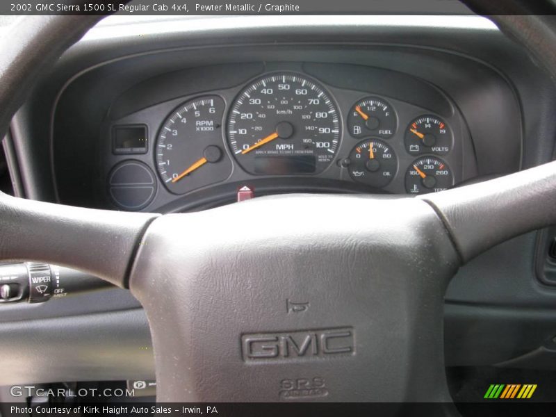 Pewter Metallic / Graphite 2002 GMC Sierra 1500 SL Regular Cab 4x4