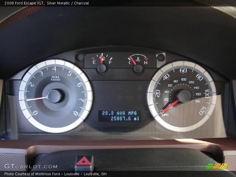 Silver Metallic / Charcoal 2008 Ford Escape XLT