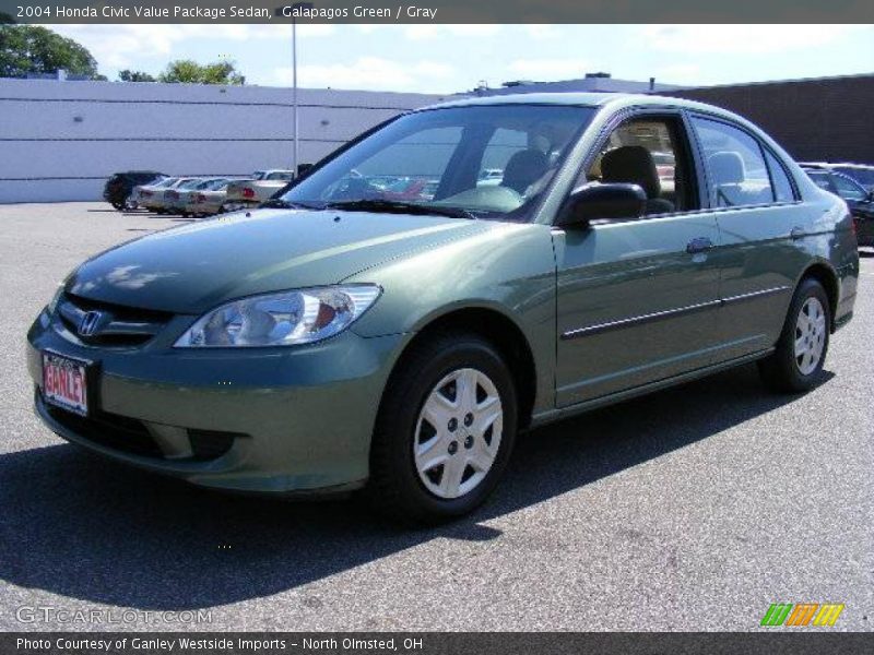 Galapagos Green / Gray 2004 Honda Civic Value Package Sedan