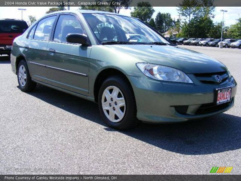 Galapagos Green / Gray 2004 Honda Civic Value Package Sedan