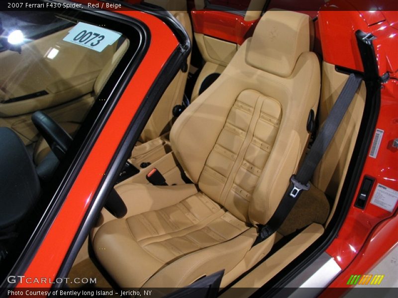 Red / Beige 2007 Ferrari F430 Spider